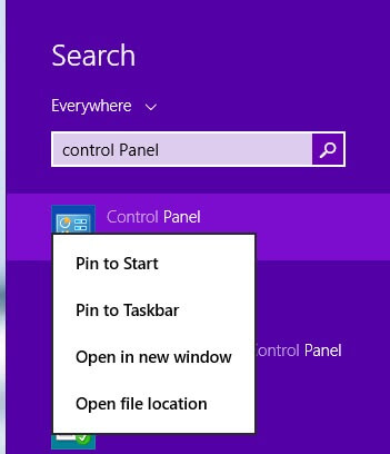 Control Panel