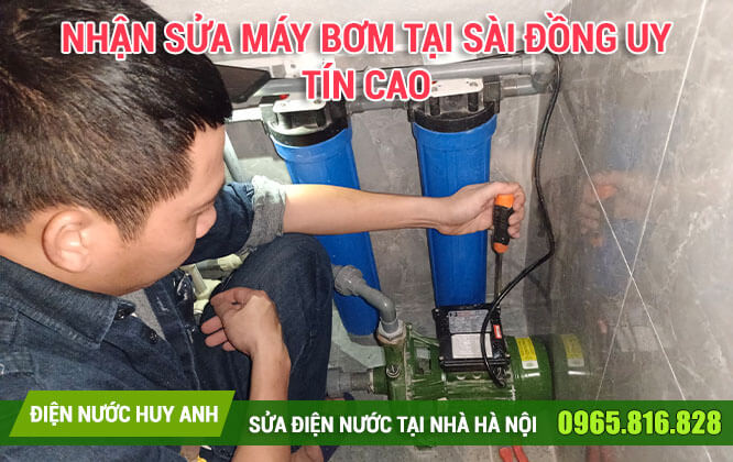 Nhận sửa máy bơm tại Sài Đồng uy tín cao